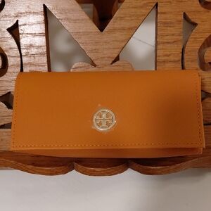 Tory Burch Vibrant Orange Glasses Case